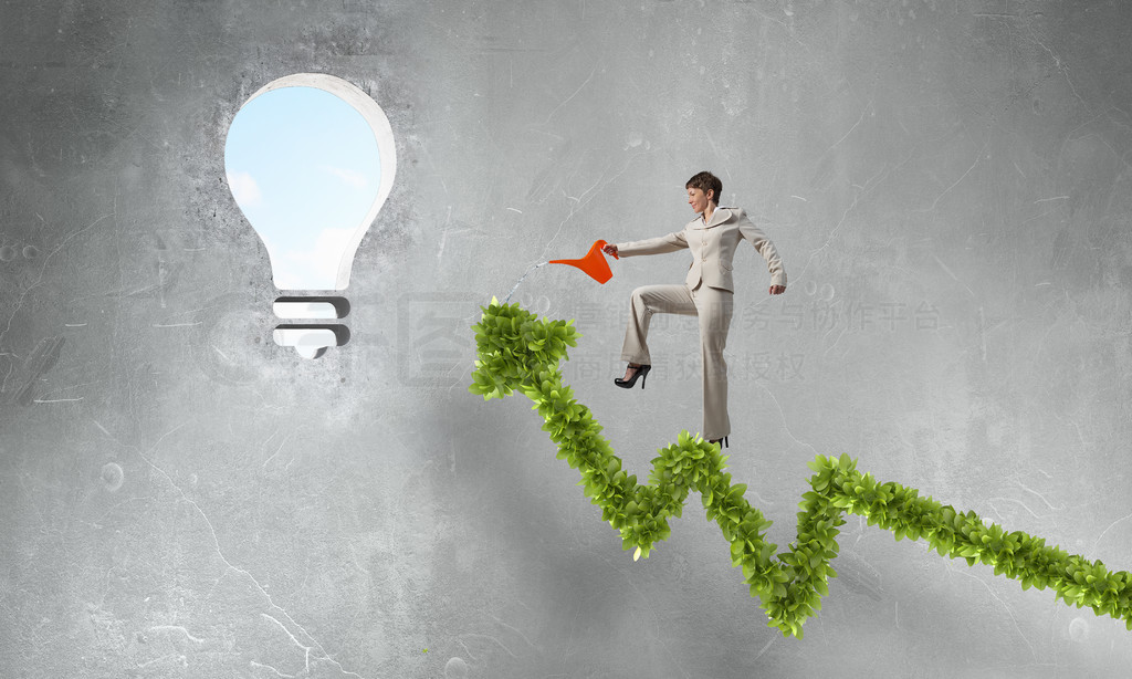 绿色增长图 女实业家通过资产管理实现收入增长的策略